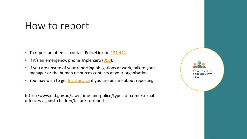 how to report