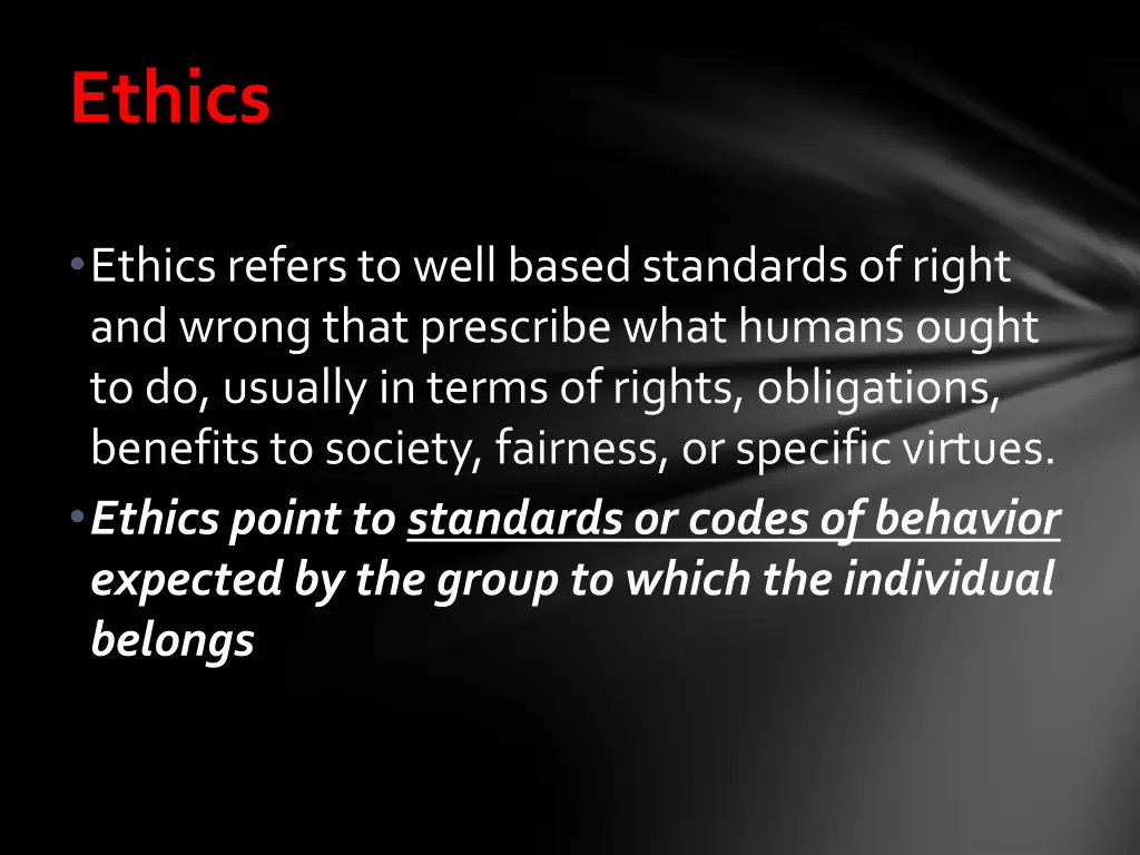 ethics