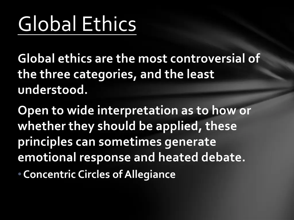 global ethics