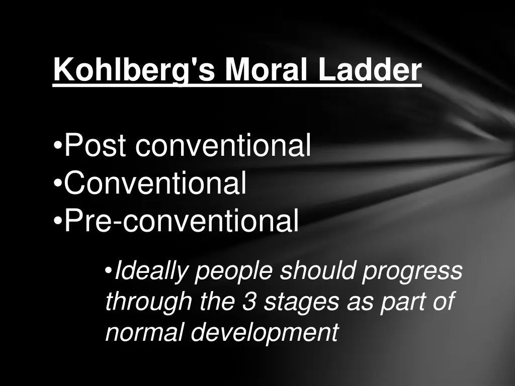 kohlberg s moral ladder