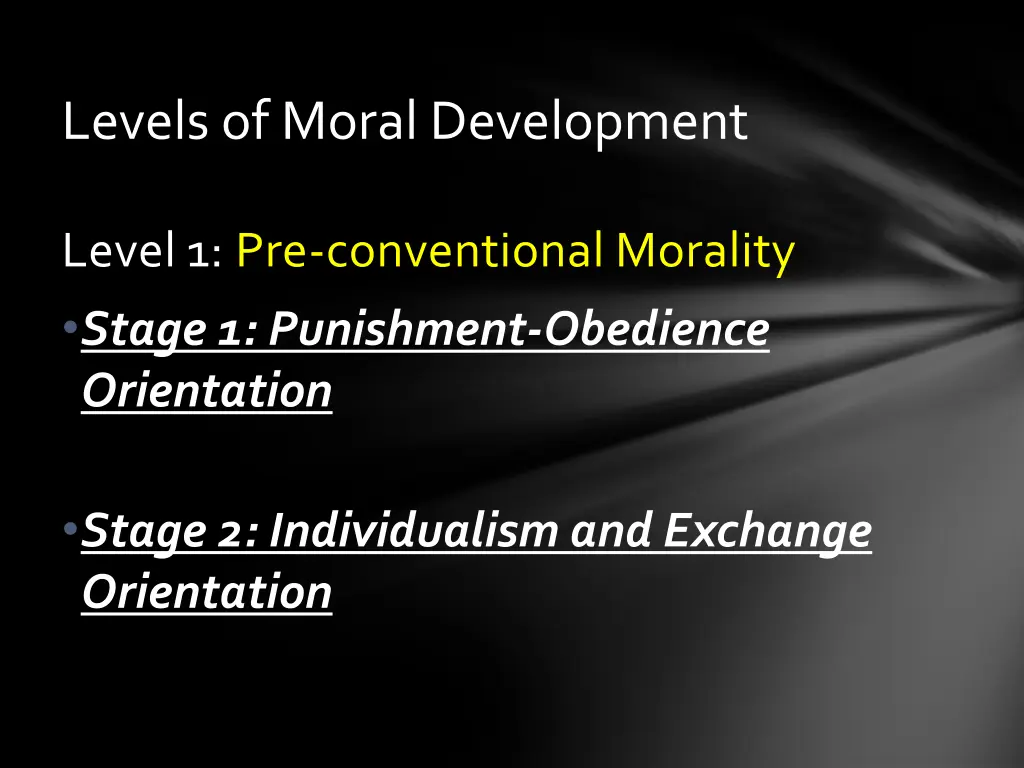 levels of moral development