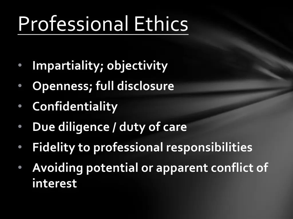 professional ethics 1