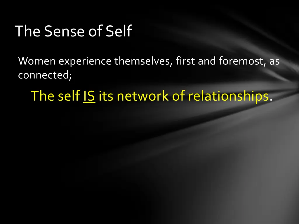 the sense of self 1