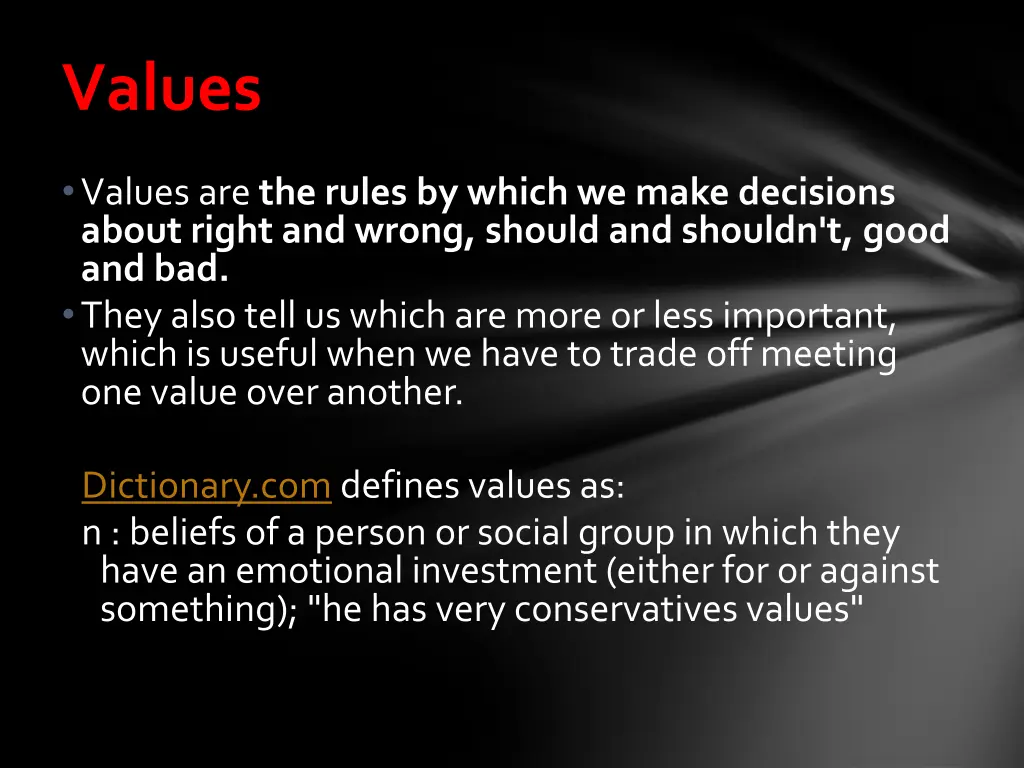 values