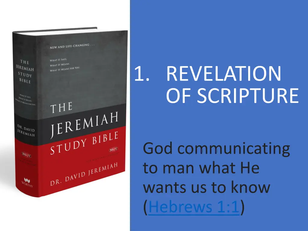 1 revelation of scripture