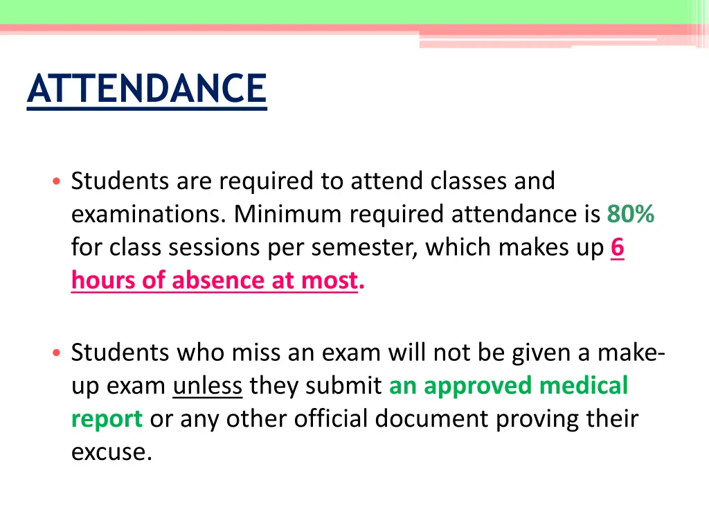 attendance