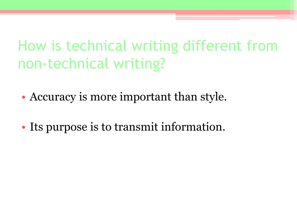 how is technical writing different from