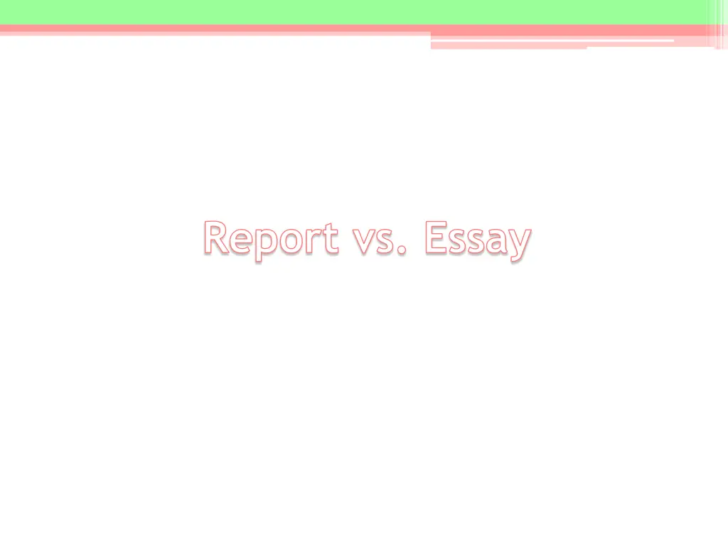 report vs essay