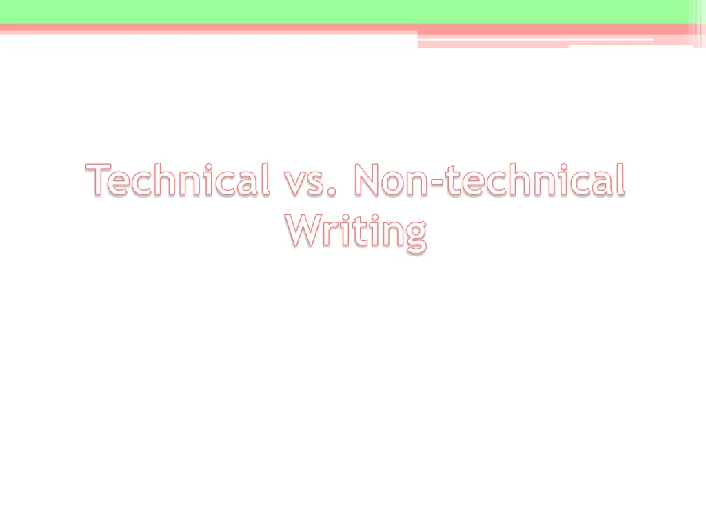 technical vs non technical writing