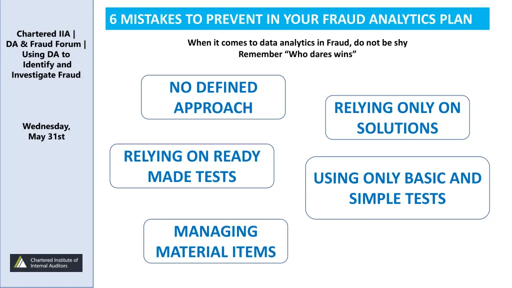 6 mistakes to prevent in your fraud analytics plan