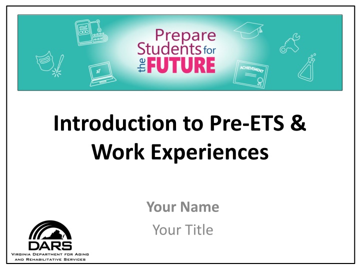 introduction to pre ets work experiences