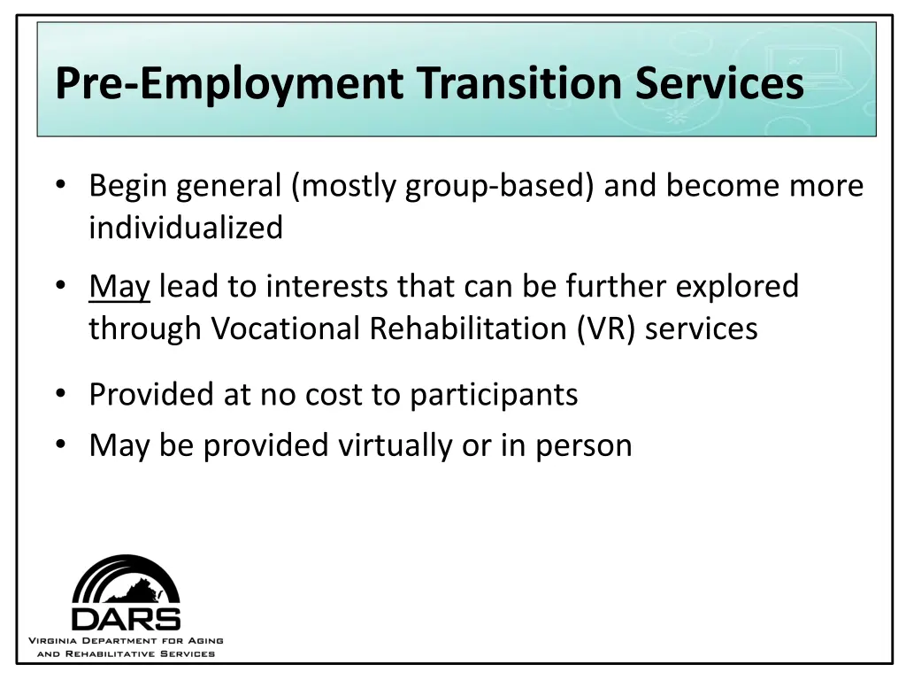 pre employment transition services 1