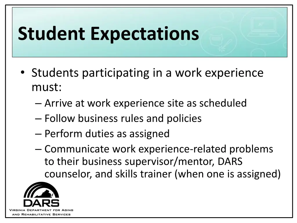 student expectations