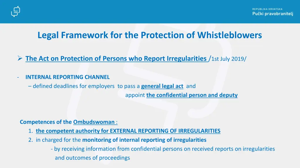 legal framework for the protection