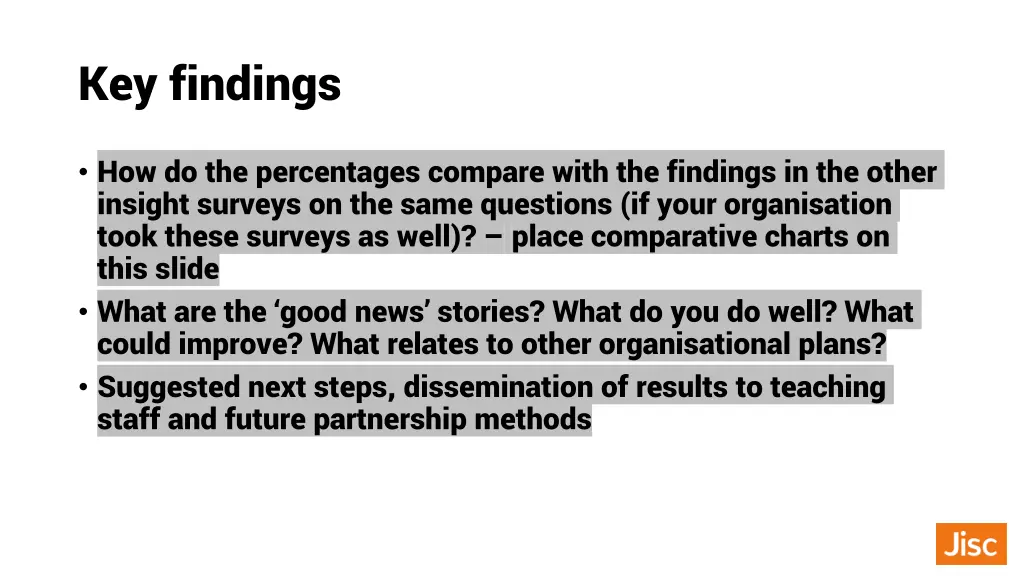 key findings