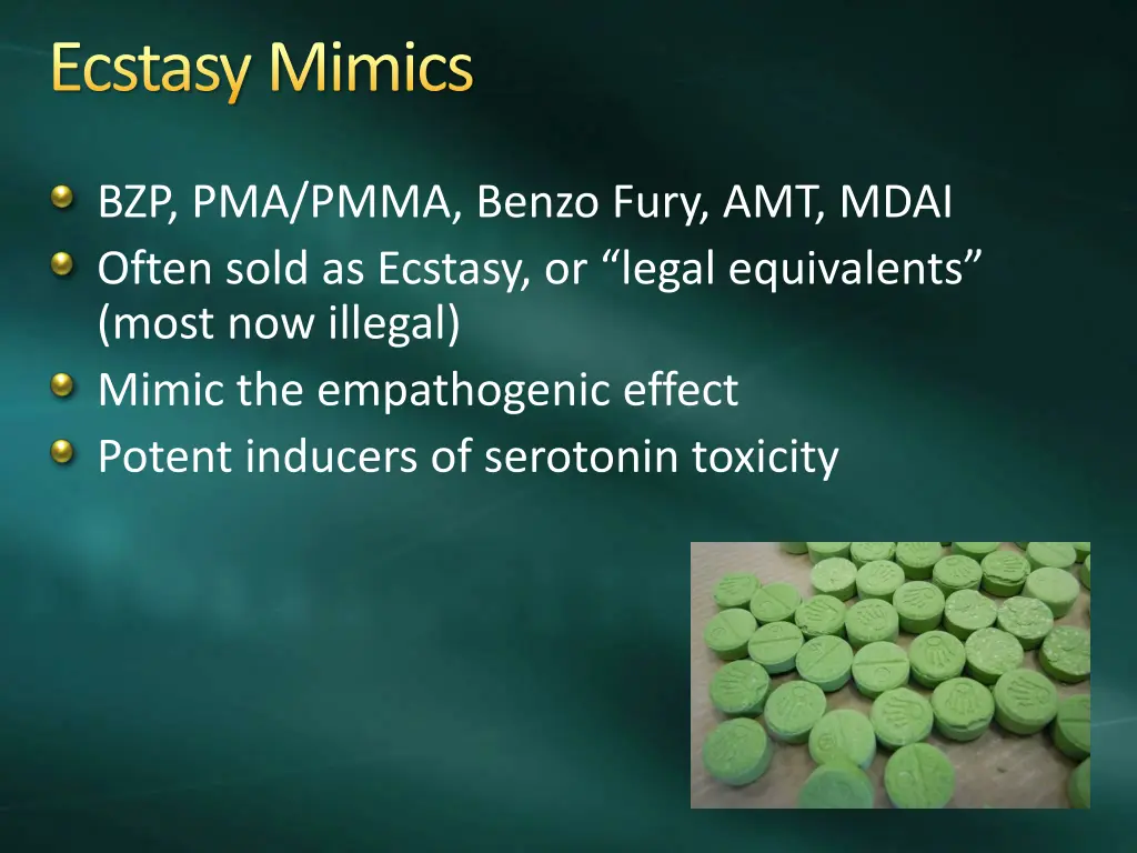 ecstasy mimics