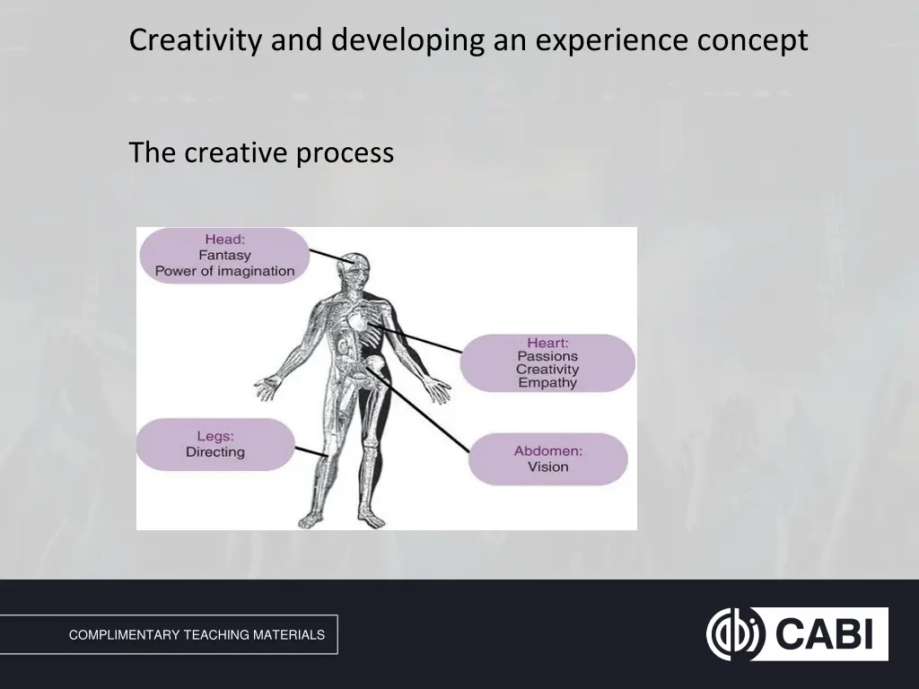 creativity and developing an experience concept 1