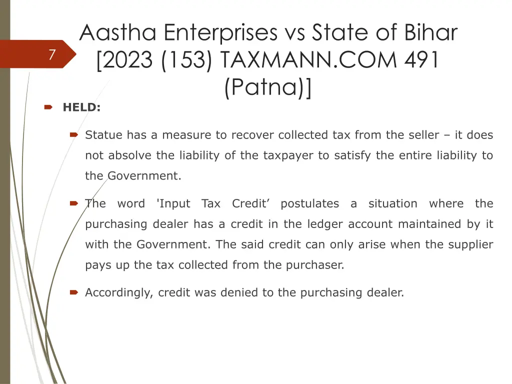 aastha enterprises vs state of bihar 2023