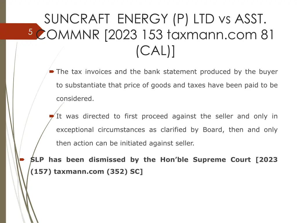 suncraft energy p ltd vs asst commnr 2023