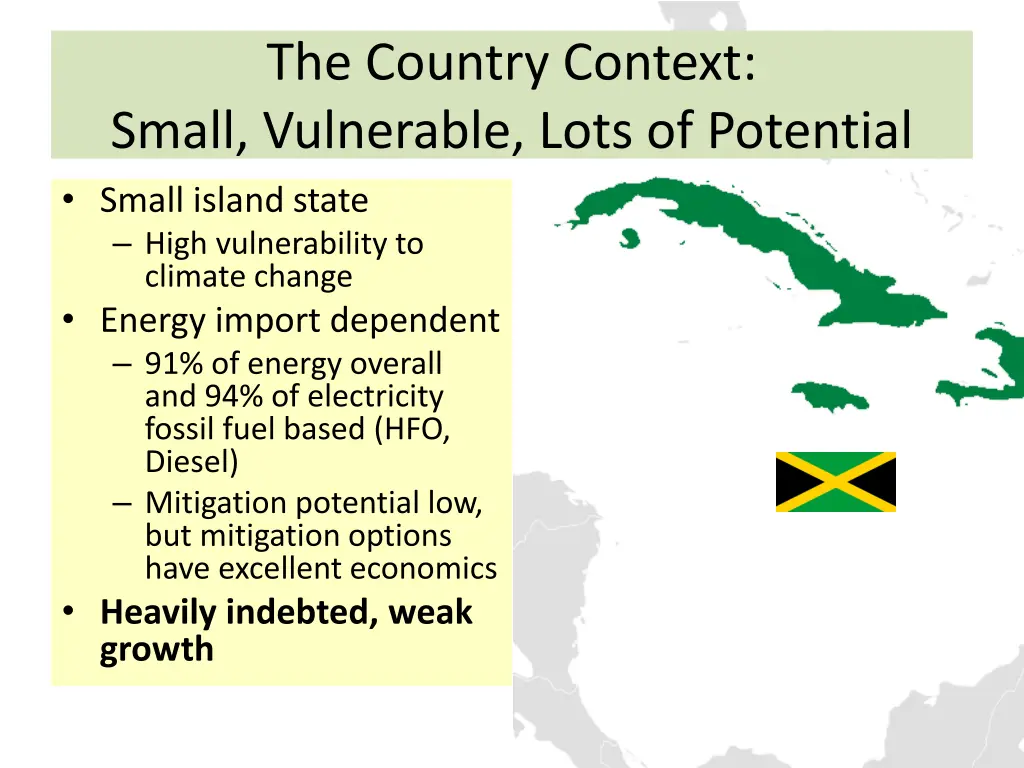 the country context small vulnerable lots