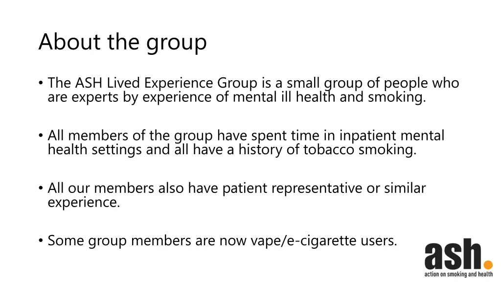 about the group