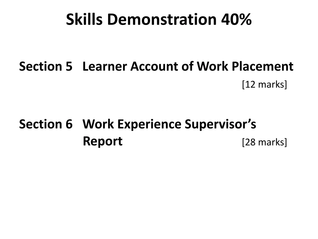 skills demonstration 40