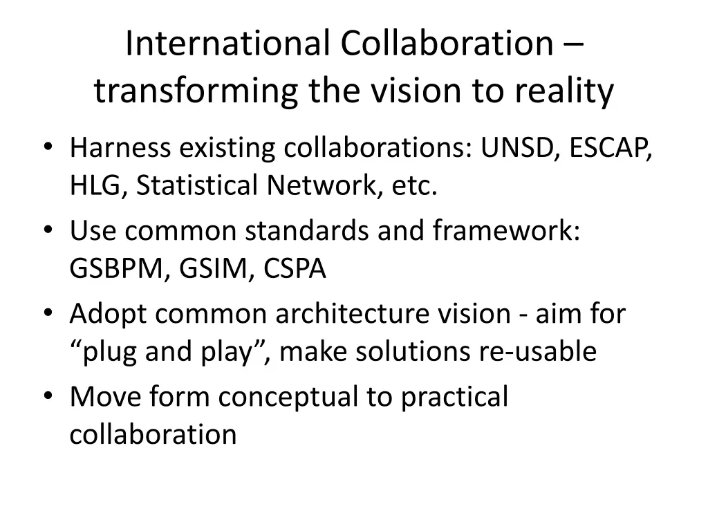 international collaboration transforming