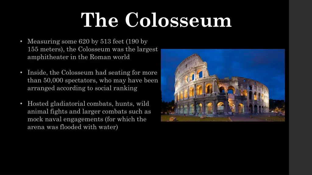 the colosseum