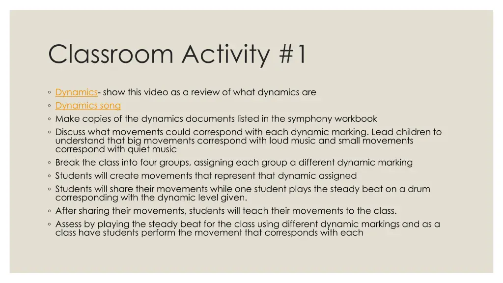 classroom activity 1