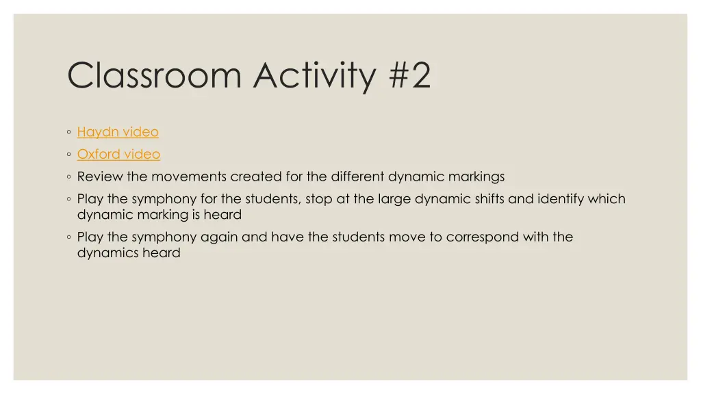 classroom activity 2