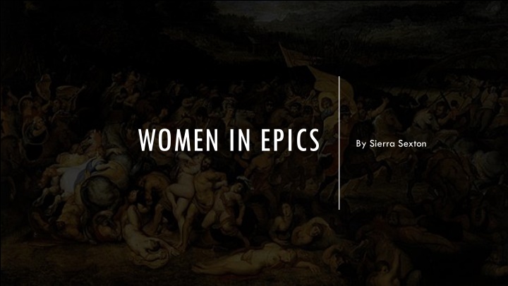 women in epics