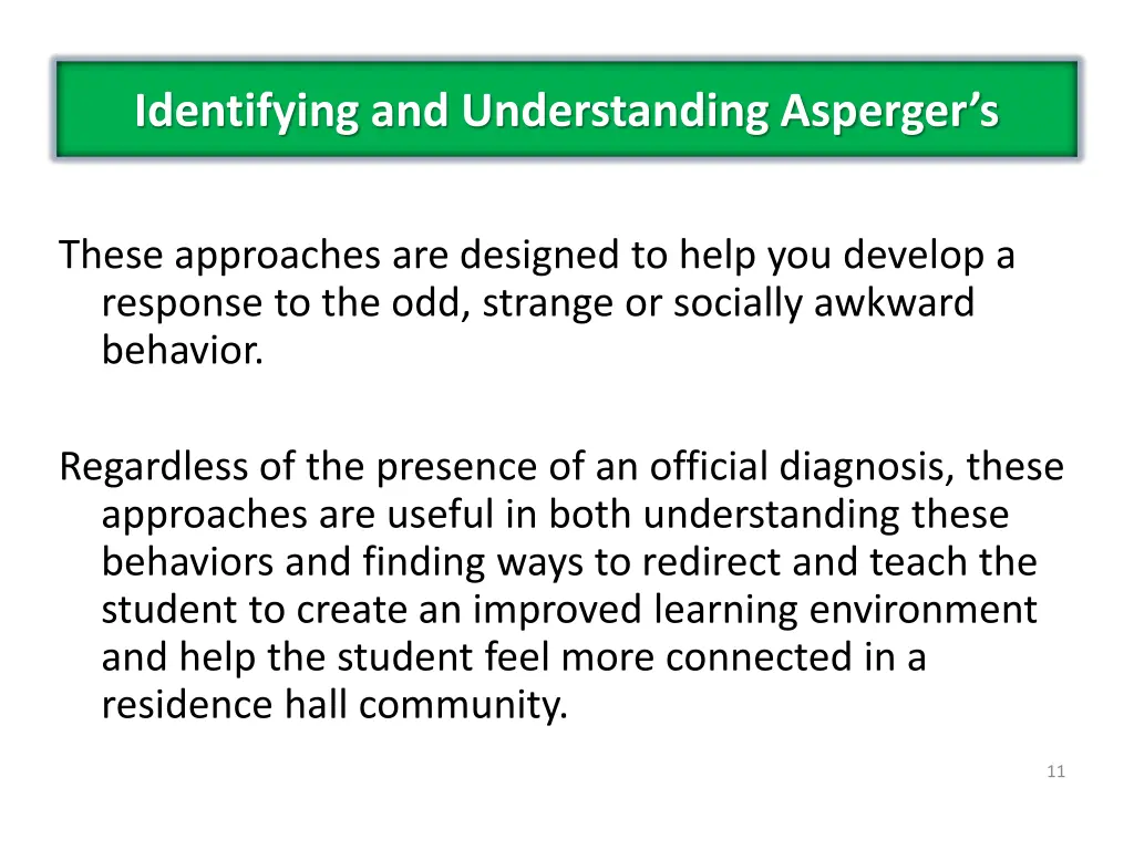 identifying and understanding asperger s 1