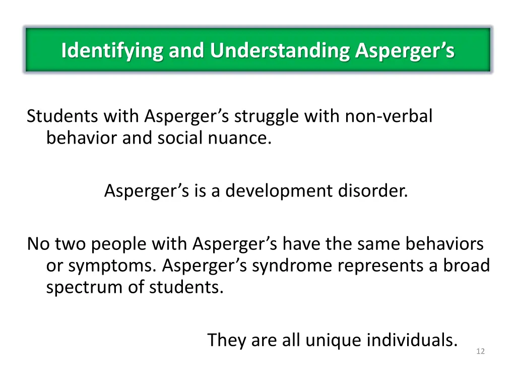 identifying and understanding asperger s 2