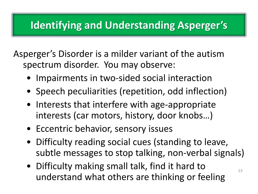 identifying and understanding asperger s 3