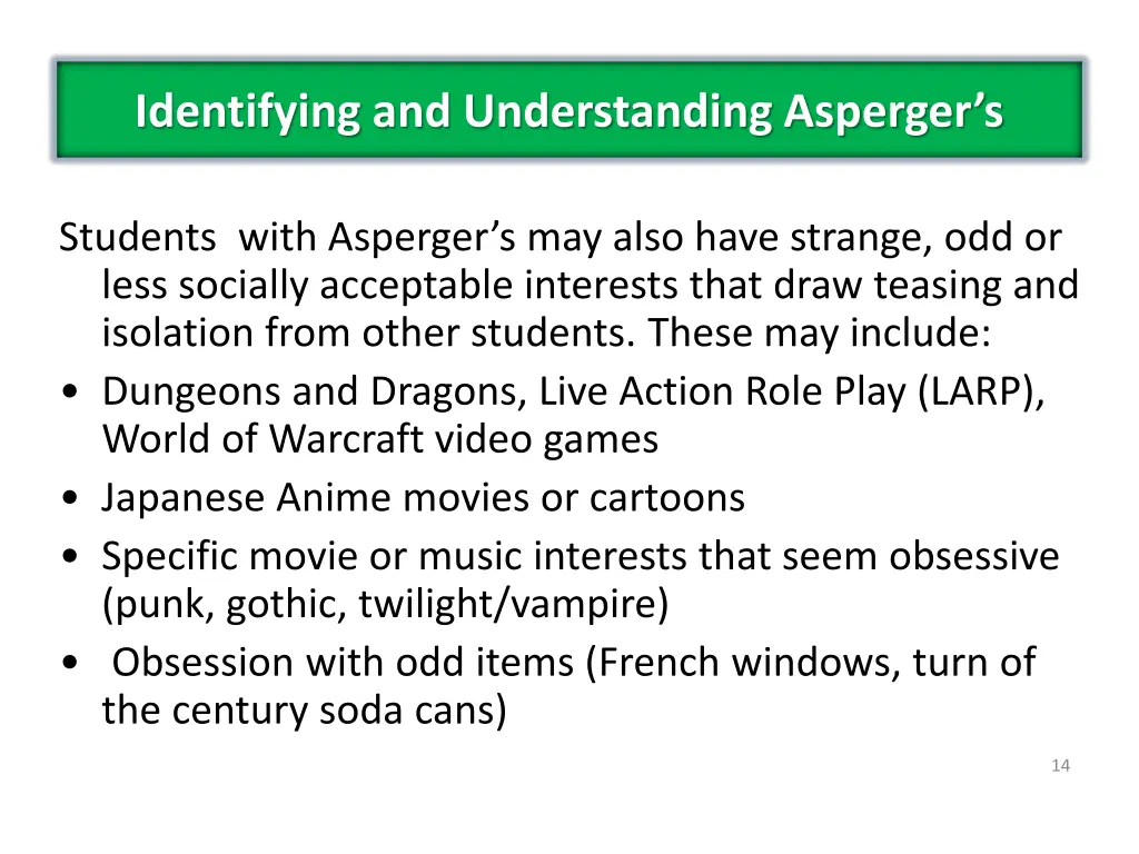 identifying and understanding asperger s 4