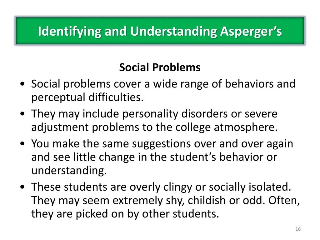 identifying and understanding asperger s 6