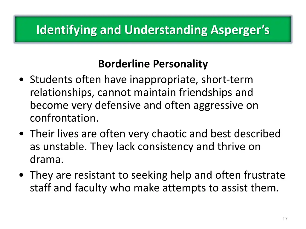 identifying and understanding asperger s 7