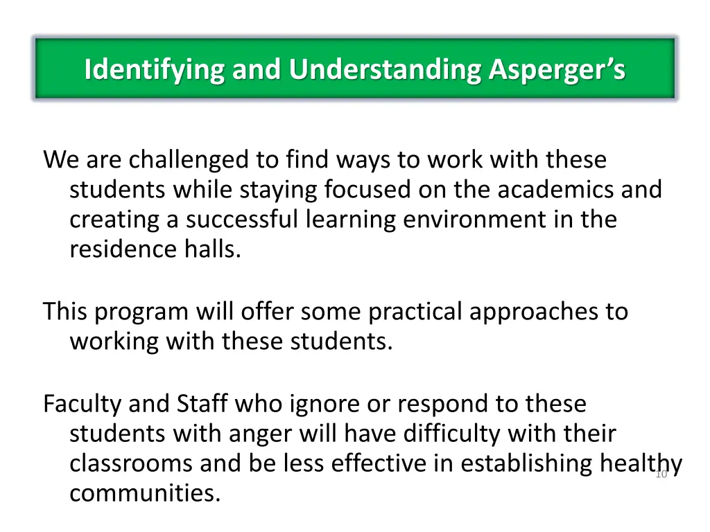 identifying and understanding asperger s