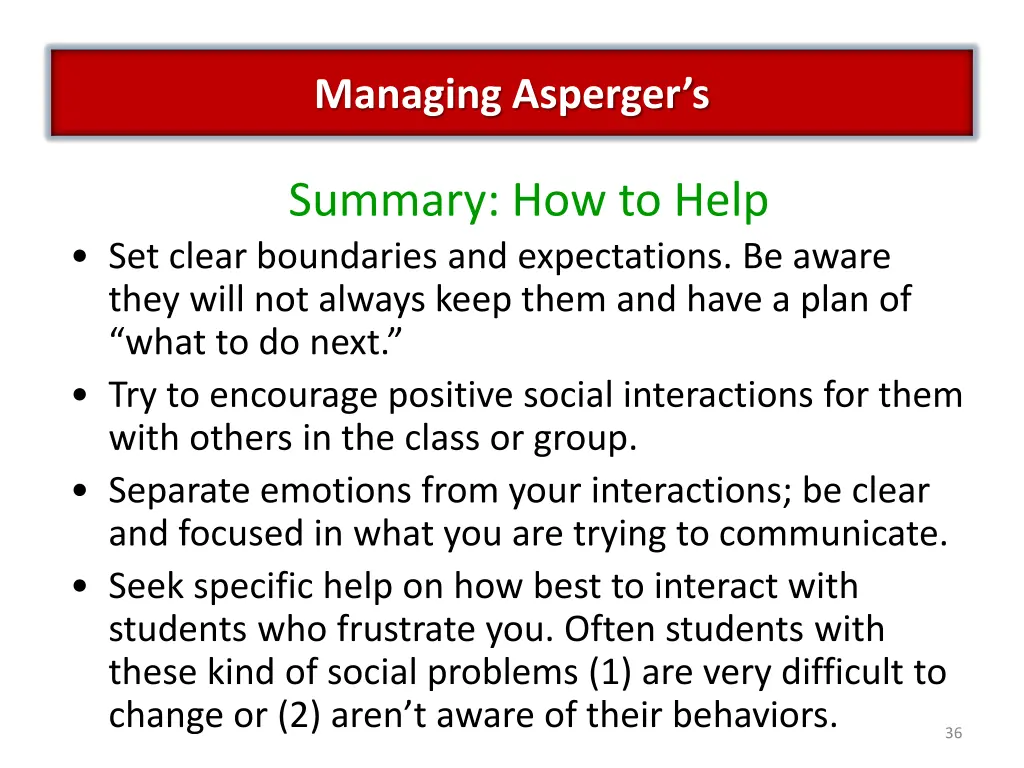 managing asperger s 16