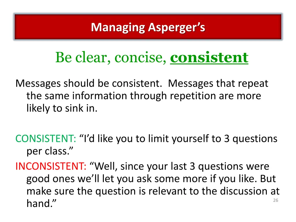 managing asperger s 6