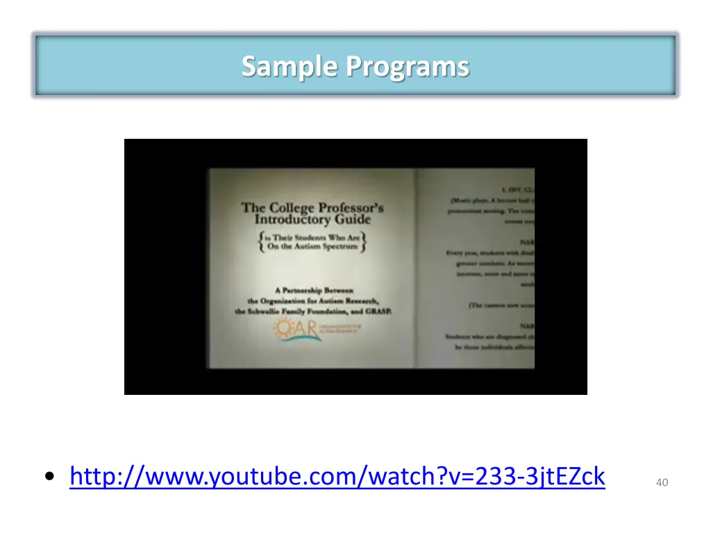 sample programs