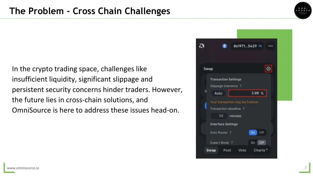 the problem cross chain challenges