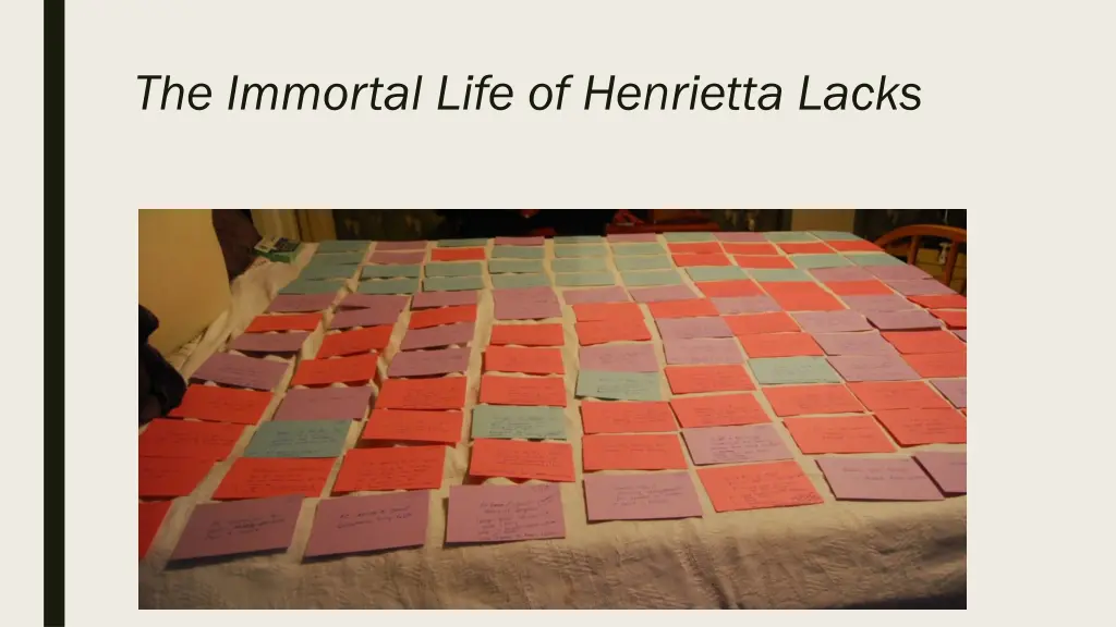 the immortal life of henrietta lacks