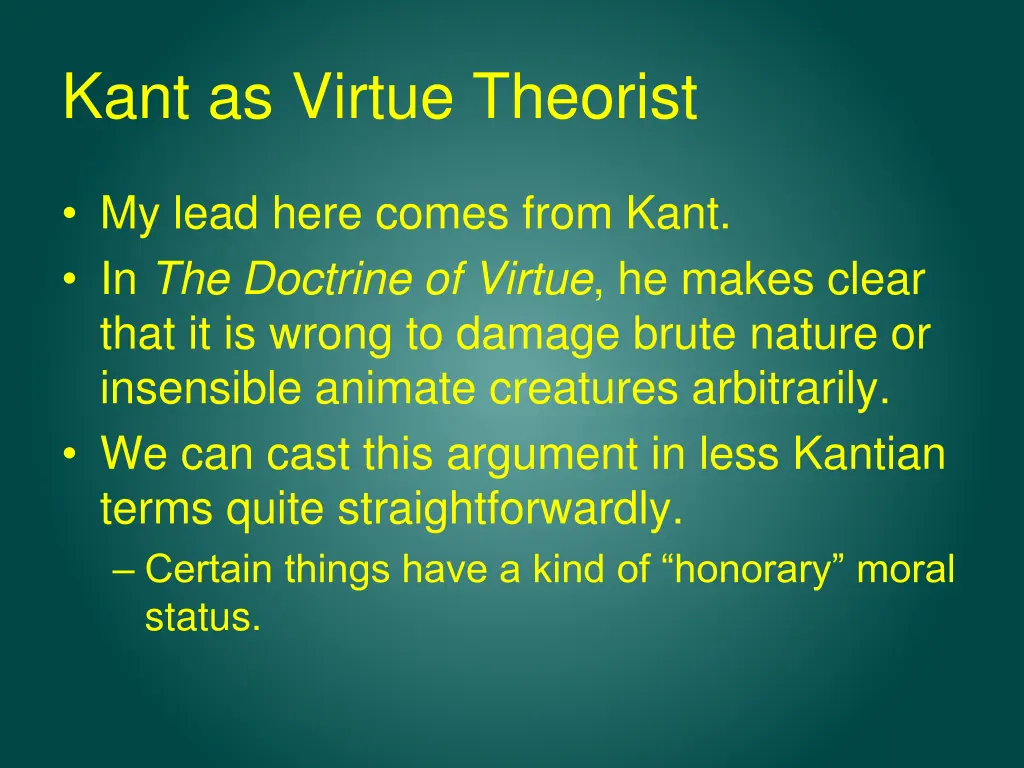 kant as virtue theorist