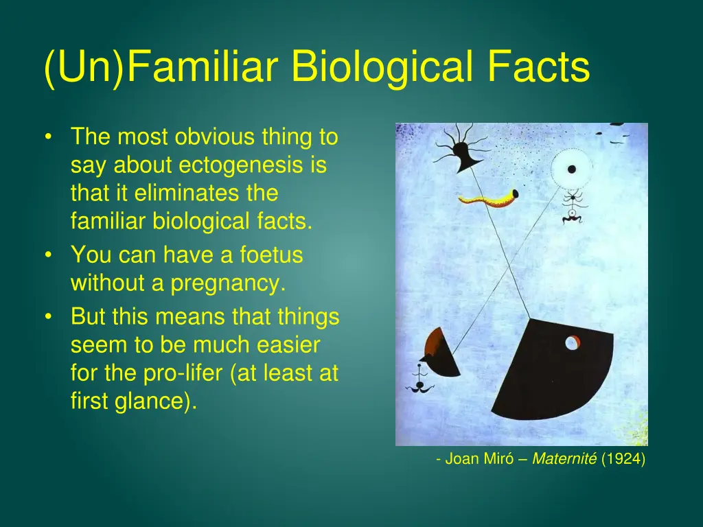 un familiar biological facts