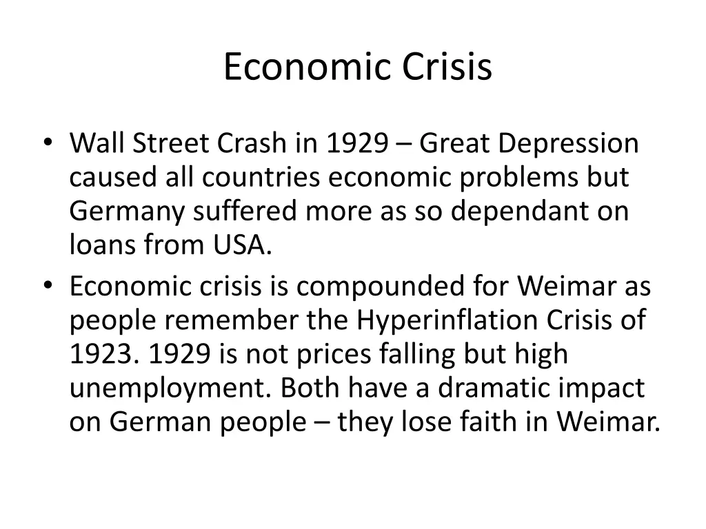 economic crisis