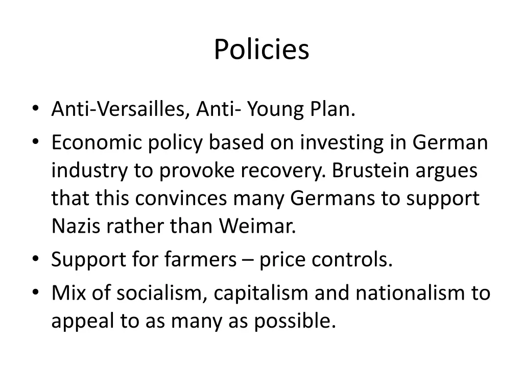 policies