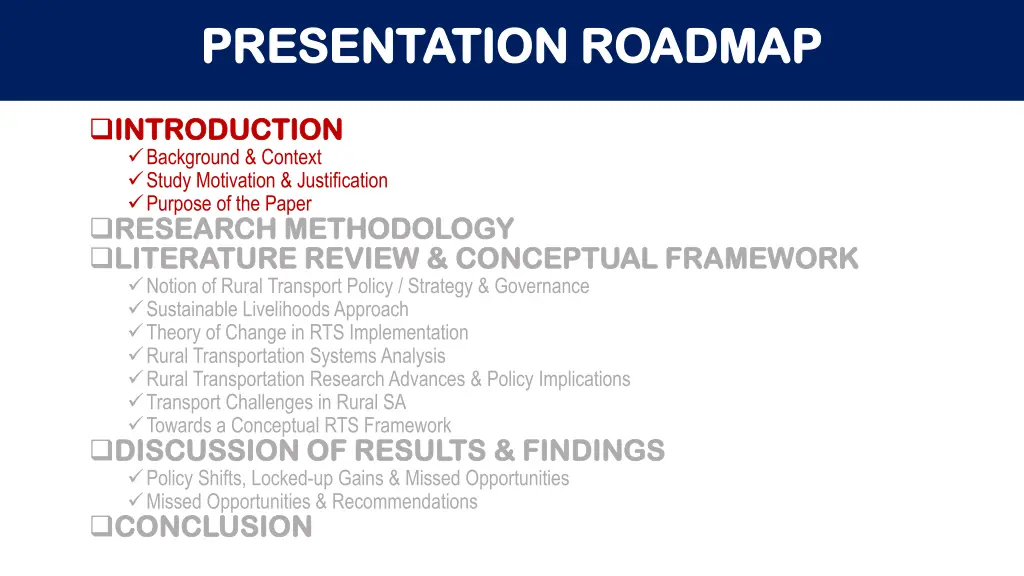 presentation roadmap presentation roadmap