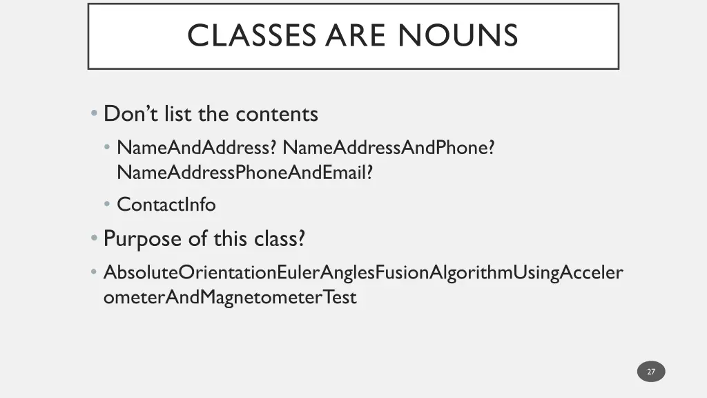 classes are nouns 1