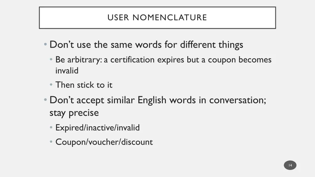 user nomenclature 1